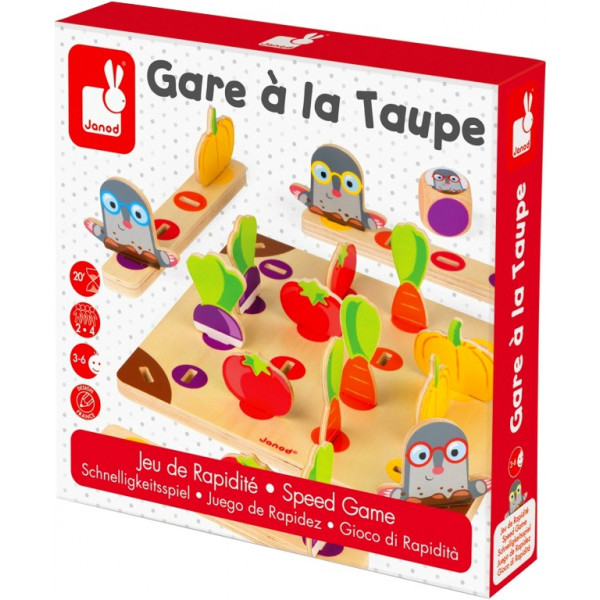 Фото - Настольная игра Janod Осторожно! Кроты! (J08246)