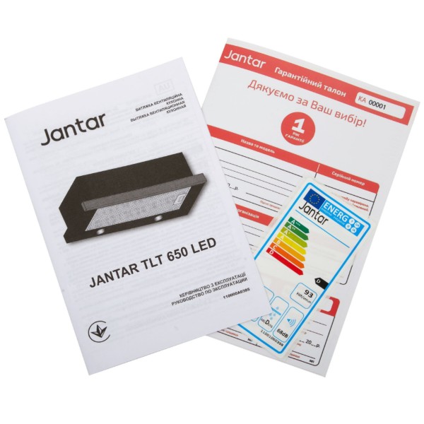 Фото - Вытяжка встраиваемая Jantar TLT 650 LED 60 BL