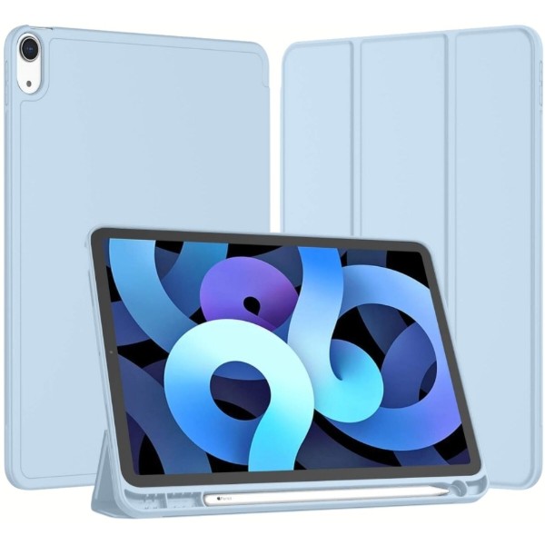 Фото - Чехол для планшета BeCover Tri Fold Soft TPU BeCover с креплением Apple Pencil for Apple iPad Air 11" M4 2026 Light Blue (715232)