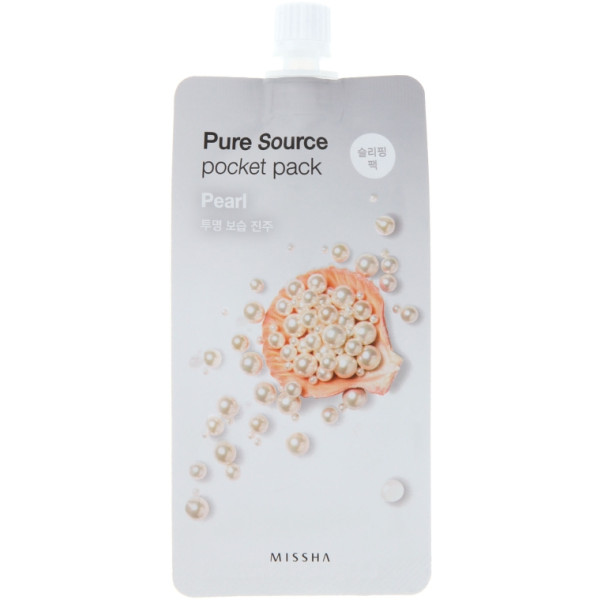 Фото - Маска для обличчя Missha Pure Source Pocket Pack Pearl 10 мл (8806185781824) Фото - Маска для обличчя Missha Pure Source Pocket Pack Pearl 10 мл (8806185781824)