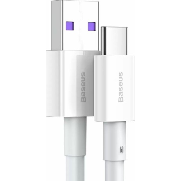 Фото - Кабель Baseus Superior Fast Charging USB-USB-C 1m White (CATYS-02)