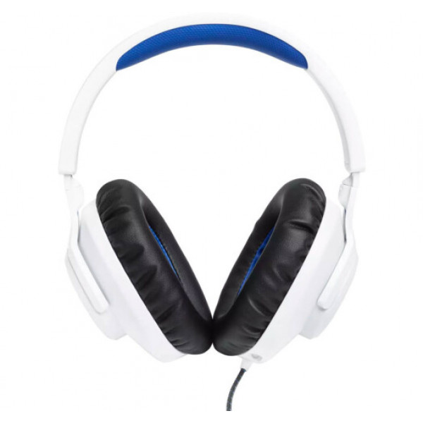 Фото - Гарнитура проводная игровая JBL Quantum 100P Console White (JBLQ100PWHTBLU)