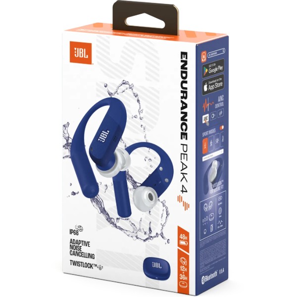 Фото - Навушники вкладиші бездротові TWS JBL Endurance Peak 4 (JBLENDUPEAK4BLU)