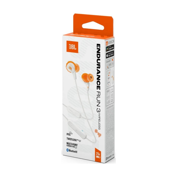 Фото - Навушники вкладиші бездротові JBL Endurance Run 2 Wireless White (JBLENDURRUN3BTWHT)