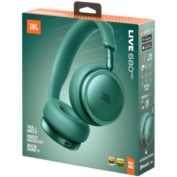 Фото - Наушники накладные беспроводные JBL Live 680NC Green (JBLLIVE680NCGRN)