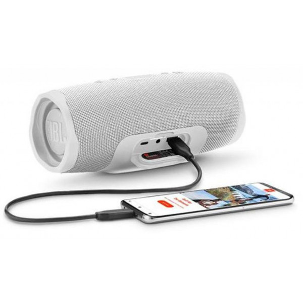 Фото - Портативна акустика JBL Charge 4 White (JBLCHARGE4WHT)