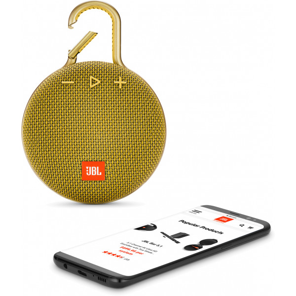 Фото - Портативная акустика JBL Clip 3 Yellow (JBLCLIP3YEL)