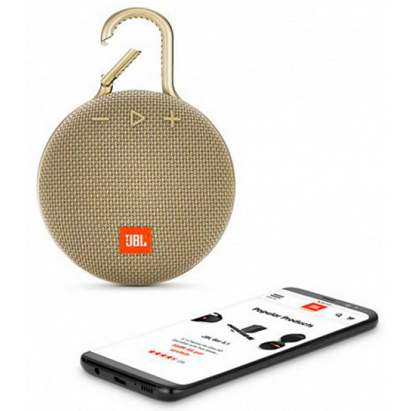 Фото - Портативная акустика JBL Clip 3 Sand (JBLCLIP3SAND)