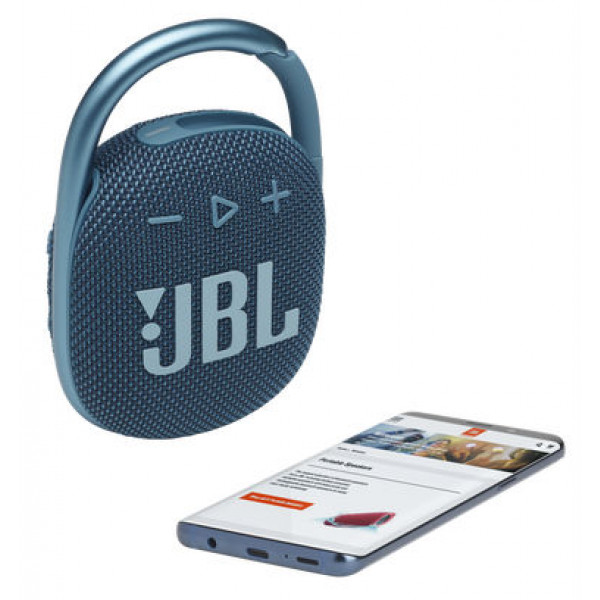 Фото - Портативна акустика JBL Clip 4 (JBLCLIP4BLU) Blue