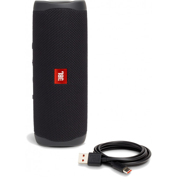 Фото - Портативна акустика JBL Flip 5 Black (JBLFLIP5BLK)