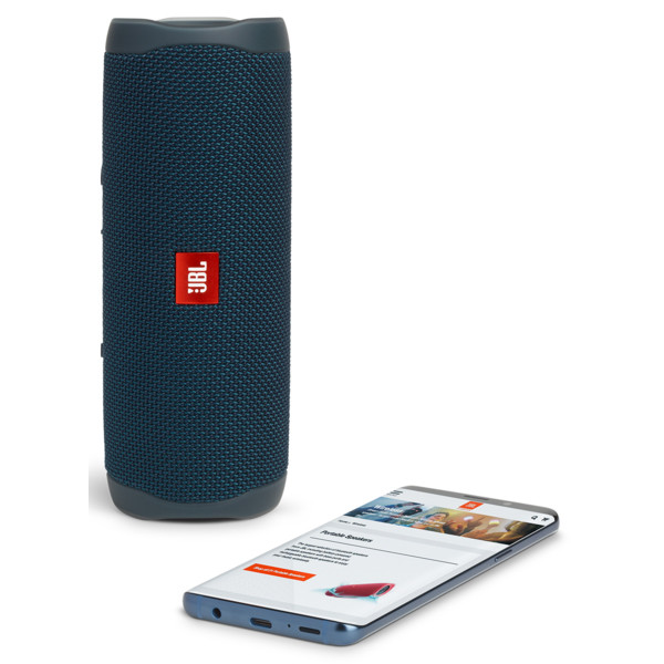 Фото - Портативна акустика JBL Flip 5 Blue (JBLFLIP5BLU)