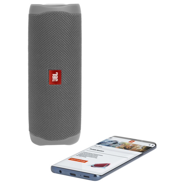 Фото - Портативна акустика JBL Flip 5 Grey (JBLFLIP5GRY)