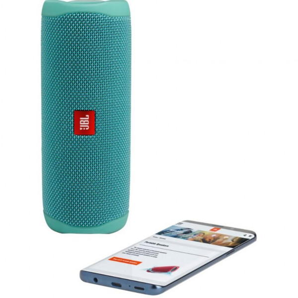 Фото - Портативна акустика JBL Flip 5 Teal (JBLFLIP5TEAL)