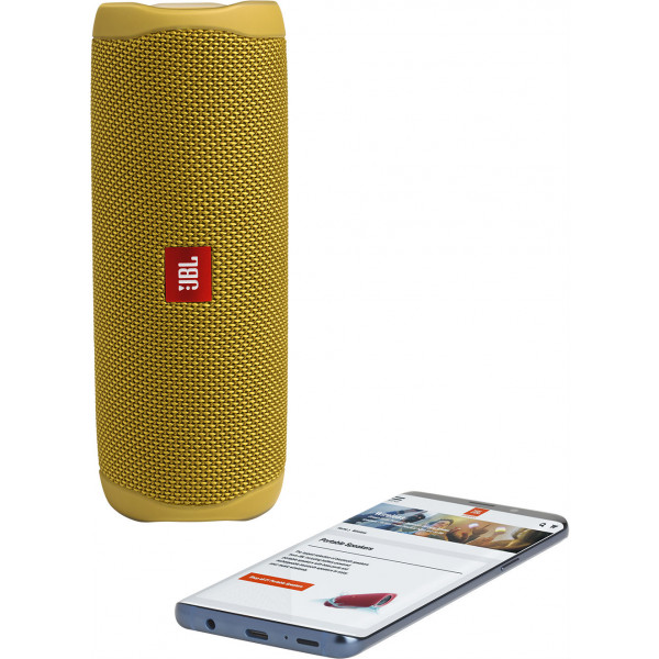 Фото - Портативна акустика JBL Flip 5 Yellow (JBLFLIP5YEL)