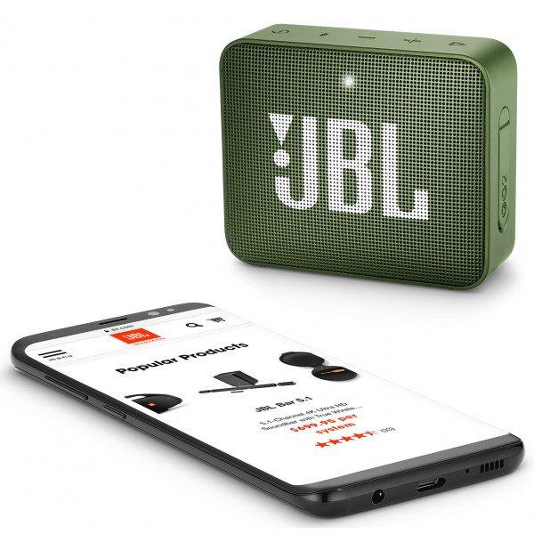 Фото - Портативна акустика JBL Go 2 Green (JBLGO2GRN)