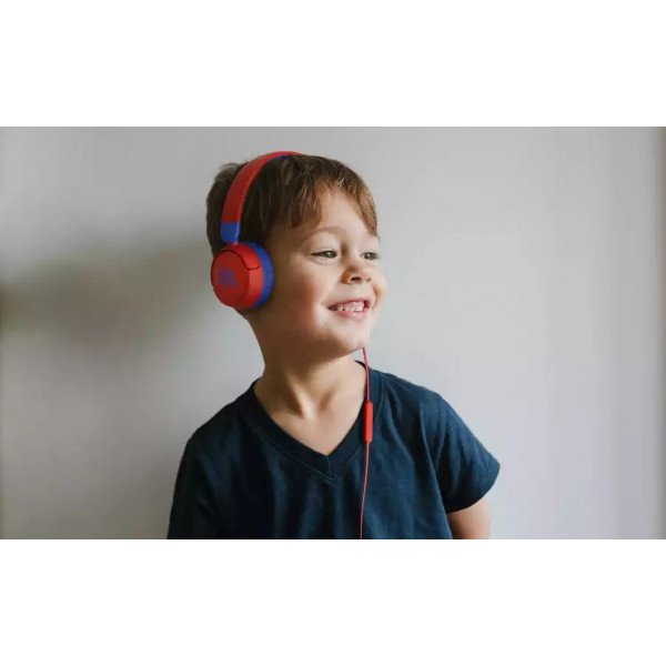 Фото - Навушники накладні дротові JBL JR 310 Blue (JBLJR310BLU)