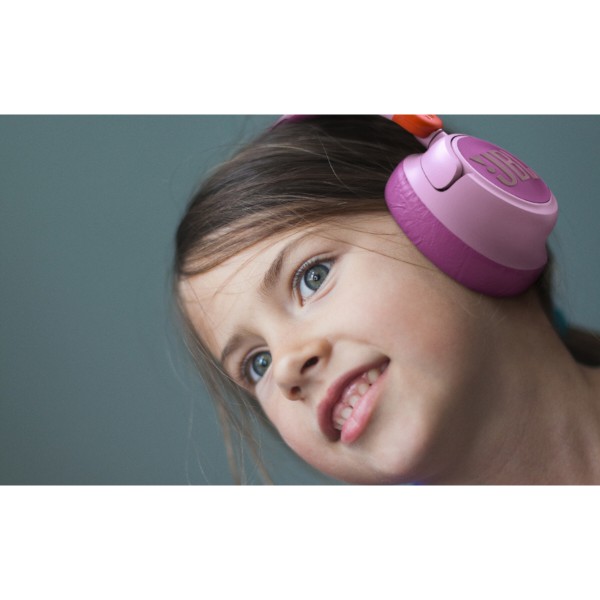 Фото - Навушники повнорозмірні бездротові JBL JR 460NC Pink (JBLJR460NCPIK)