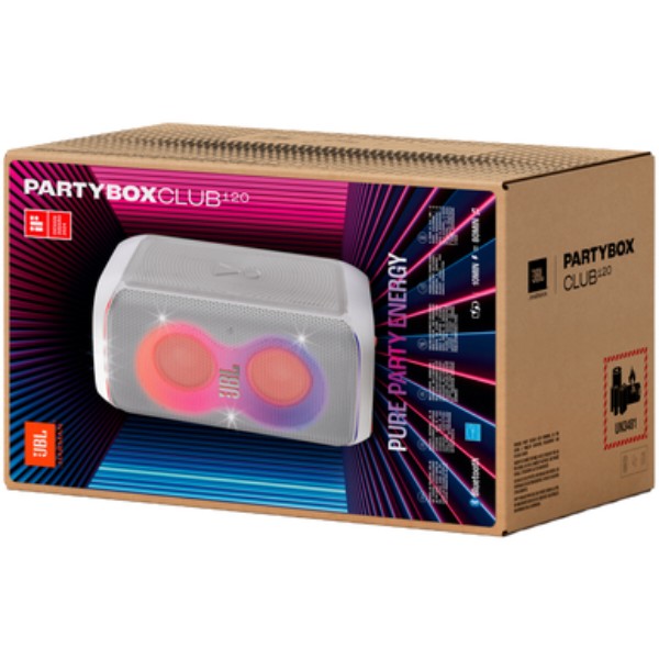 Фото - Акустична система JBL PartyBox Club 120 Sensation White (JBLPBCLUB120SWEP)