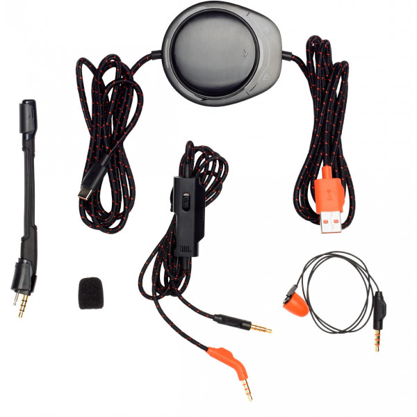 Фото - Гарнітура дротова ігрова JBL Quantum One Black (JBLQUANTUMONEBLK)