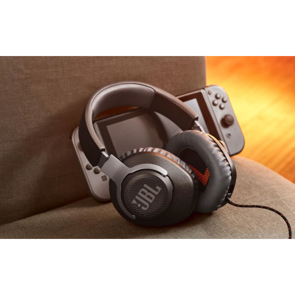 Фото - Гарнітура дротова ігрова JBL Quantum 100 Black (JBLQUANTUM100BLK)