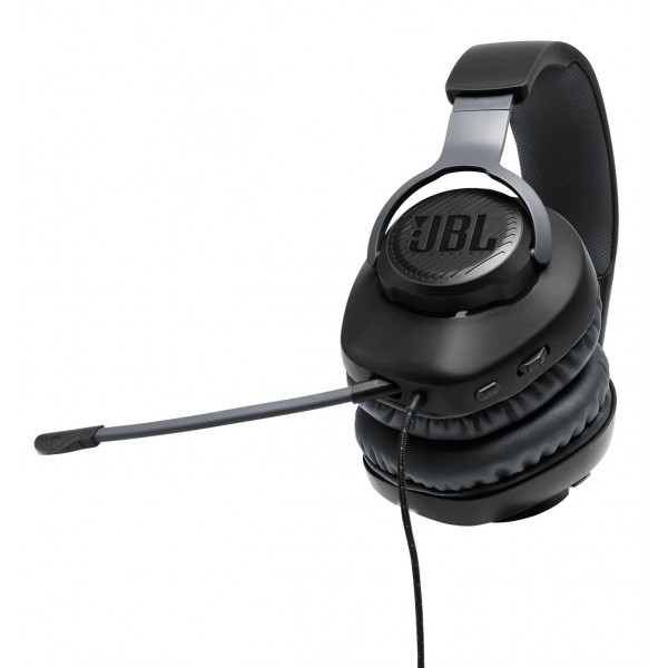 Фото - Гарнітура дротова ігрова JBL Quantum 100 Black (JBLQUANTUM100BLK)