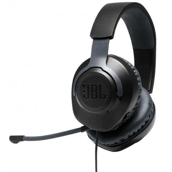 Фото - Гарнітура дротова ігрова JBL Quantum 100 Black (JBLQUANTUM100BLK)