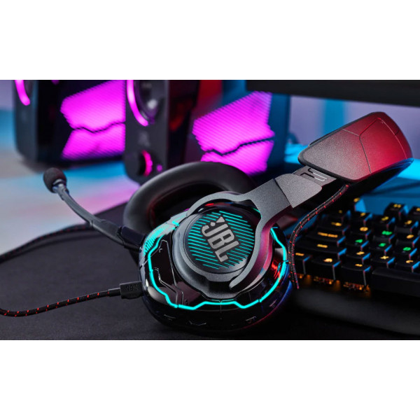 Фото - Гарнітура дротова ігрова JBL Quantum One Black (JBLQUANTUMONEBLK)