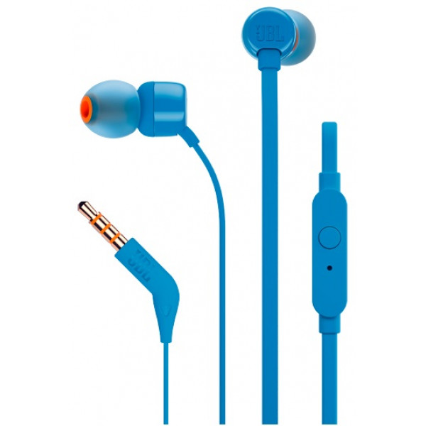 Фото - Уценка - Наушники вкладыши JBL T110 Blue (JBLT110BLU)