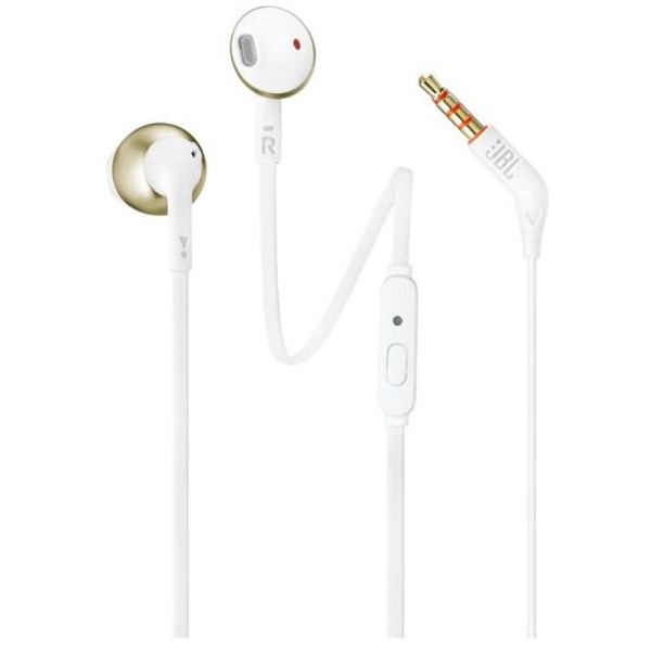 Фото - Наушники вкладыши проводные JBL T205 Champagne Gold (JBLT205CGD)