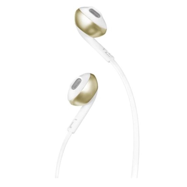 Фото - Наушники вкладыши проводные JBL T205 Champagne Gold (JBLT205CGD)