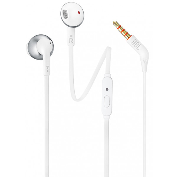Фото - Навушники вкладиші дротові JBL T205 Chrome (JBLT205CRM)