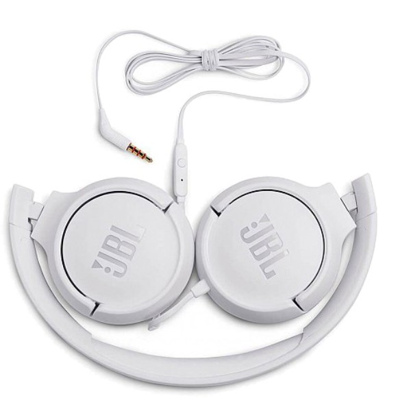 Фото - Наушники накладные проводные JBL T500 White (JBLT500WHT)