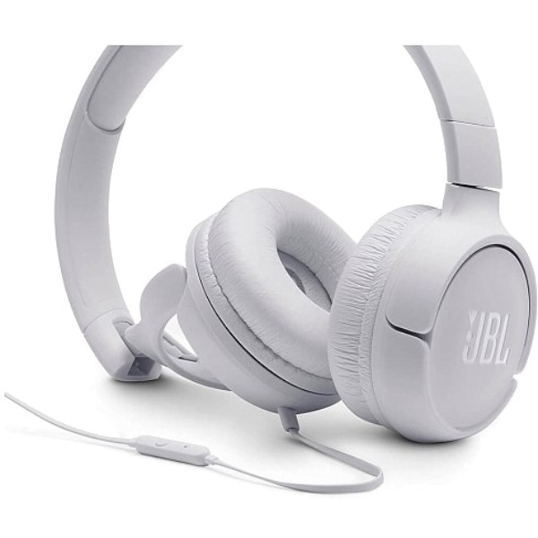 Фото - Наушники накладные проводные JBL T500 White (JBLT500WHT)