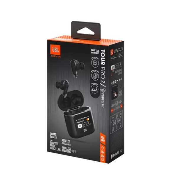 Фото - Наушники вкладыши беспроводные TWS JBL Tour Pro 2 Black (JBLTOURPRO2BLK)