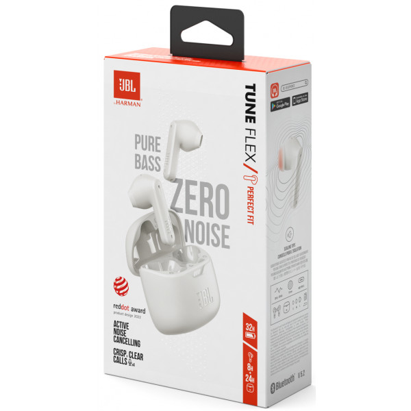 Фото - Наушники вкладыши беспроводные TWS JBL Tune FleX White(JBLTFLEXWHT)