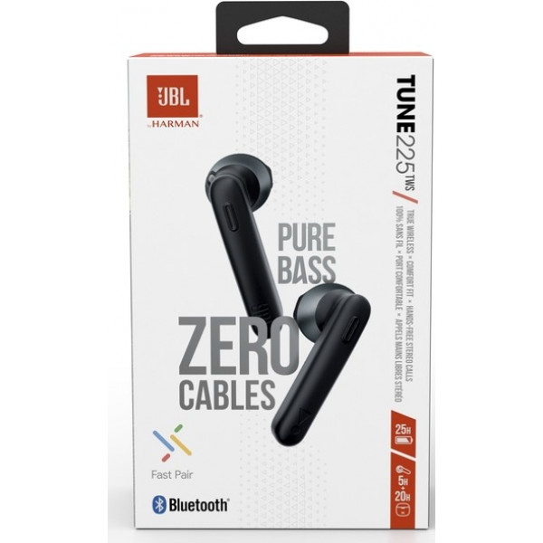 Фото - Навушники вкладиші бездротові TWS JBL T225TWS Black (JBLT225TWSBLK)