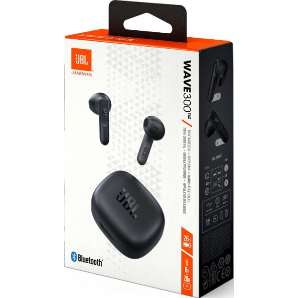 Фото - Наушники вкладыши беспроводные TWS JBL Wave 300 Black (JBLW300TWSBLK)