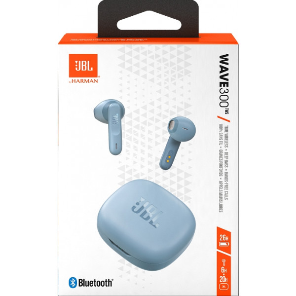 Фото - Наушники вкладыши беспроводные TWS JBL Wave 300 Blue (JBLW300TWSBLU)