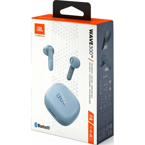 Фото - Наушники вкладыши беспроводные TWS JBL Wave 300 Blue (JBLW300TWSBLU)