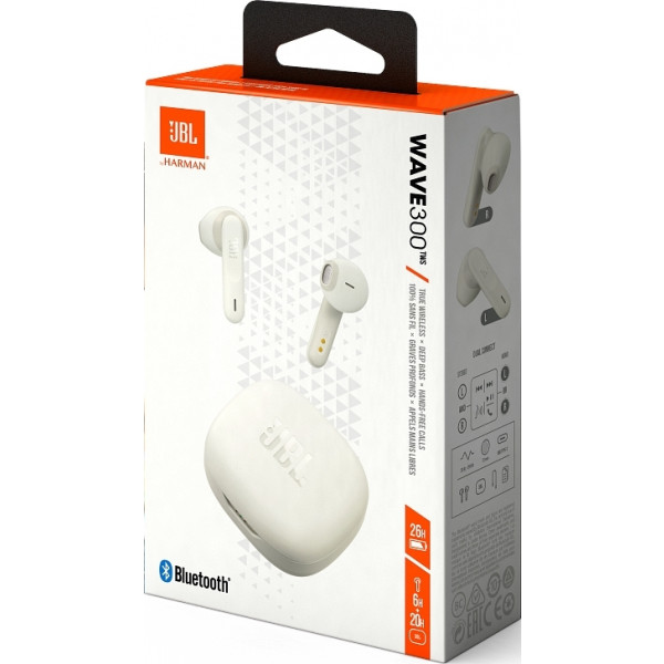 Фото - Наушники вкладыши беспроводные TWS JBL Wave 300 White (JBLW300TWSWHT)