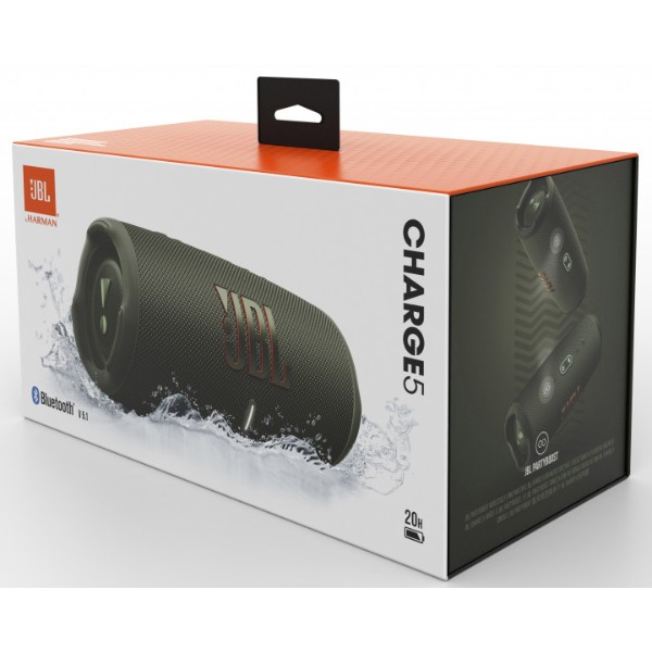 Фото - Портативная акустика JBL Charge 5 Green (JBLCHARGE5GRN)