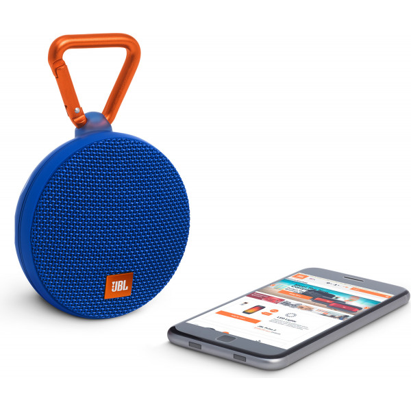 Фото - Портативна акустика JBL Clip 2 Blue (JBLCLIP2BLUEU)