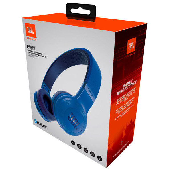 Фото - Наушники накладные JBL E45BT Blue (JBLE45BTBLU)