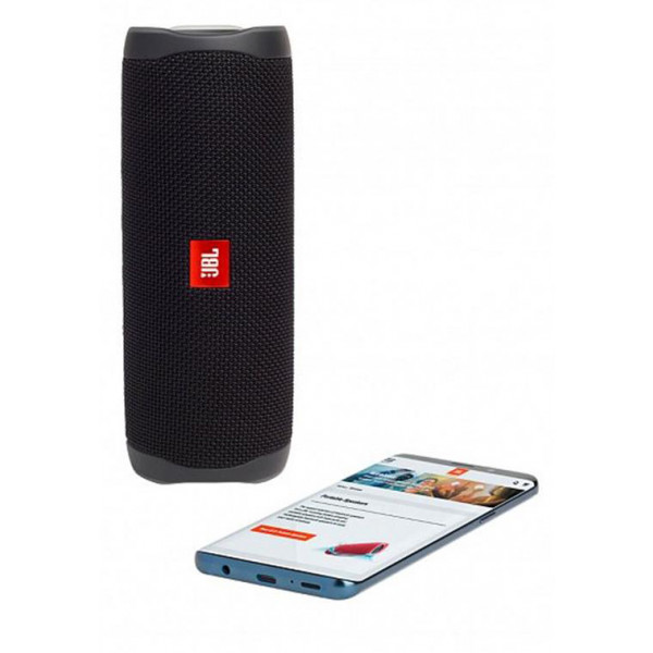 Фото - Портативная акустика JBL Flip 5 Black (JBLFLIP5BLKEU)