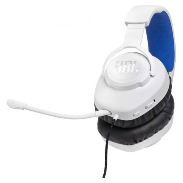 Фото - Гарнитура проводная игровая JBL Quantum 100P Console White (JBLQ100PWHTBLU)