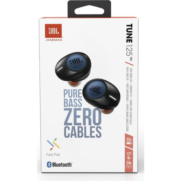 Фото - Наушники вкладыши беспроводные TWS JBL T125TWS Blue (JBLT125TWSBLU)