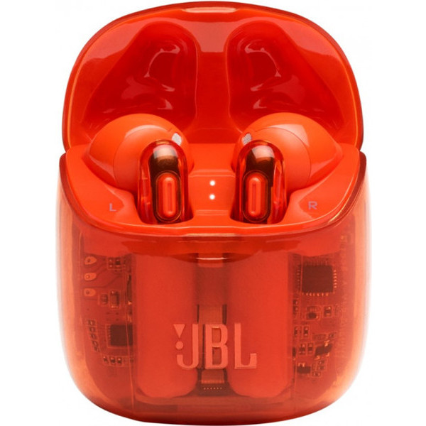 Фото - Навушники вкладиші бездротові TWS JBL T225TWS Ghost Orange (JBLT225TWSGHOSTORG)