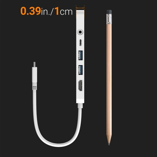 Фото - Хаб USB J5create USB-C 6-в-1 White (JCD373-N)