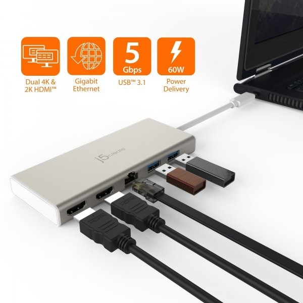 Фото - Хаб USB J5create JCD381-N