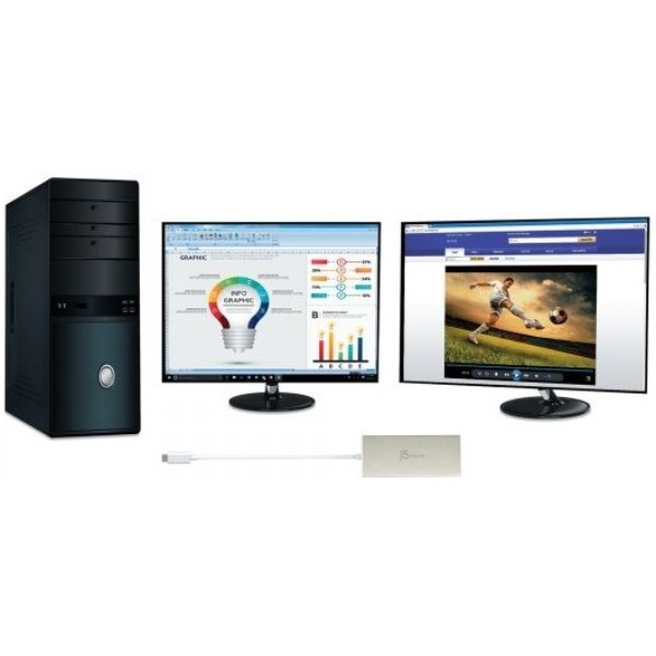 Фото - Хаб USB J5create JCD381-N